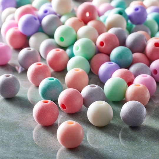 12 Pack: Mixed Sand Craft Beads, 10mm by Bead Landing™